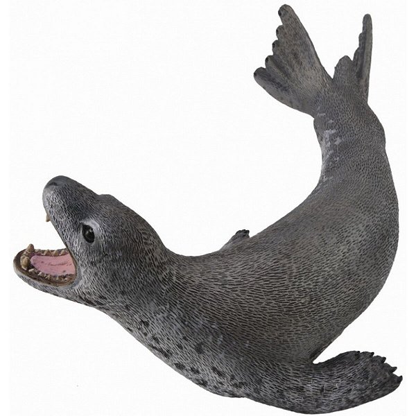 FOCA LEOPARDO COLLECTA MINIATURA ANIMAL MARINHO BRINQUEDO LEOPARD SEAL