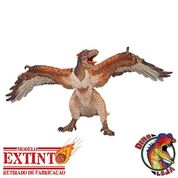 ARCHAEOPTERYX PAPO MINIATURA BRINQUEDO DE DINOSSAURO COLECIONÁVEL ARQUEOPTÉRIX