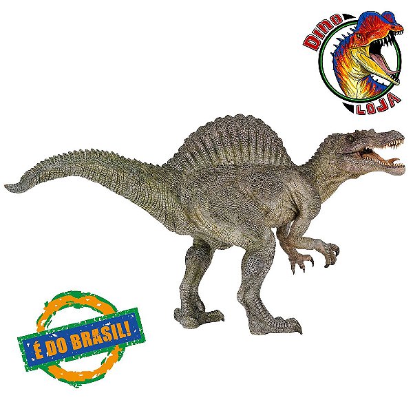 SPINOSAURUS PAPO MINIATURA BRINQUEDO DE DINOSSAURO SPINOSAURUS TERÓPODE COLECIONÁVEL ESPINOSSAURO