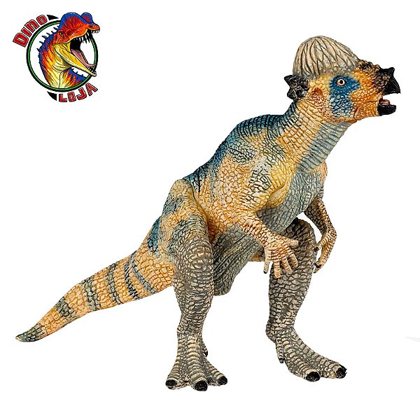 PAQUICEFALOSSAURO PAPO MINIATURA DE DINOSSAURO BRINQUEDO COLECIONÁVEL