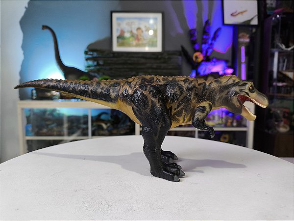 TYRANNOSAURUS REX PRETO DINOSSAURO REI (RARO) MINIATURA JAPONESA ANIME SEGA [USADO]