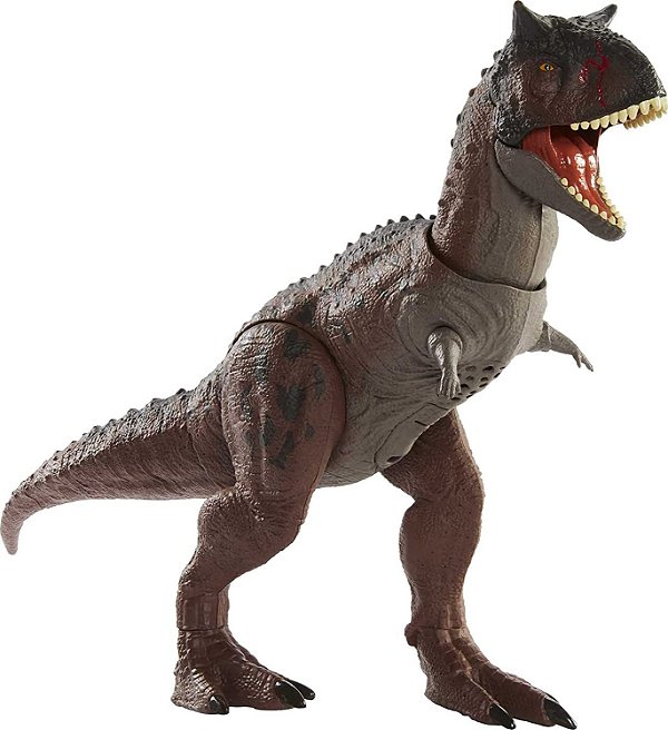 CARNOTAURUS TORO ACAMPAMENTO JURÁSSICO JURASSIC WORLD MATTEL CARNOTAURO