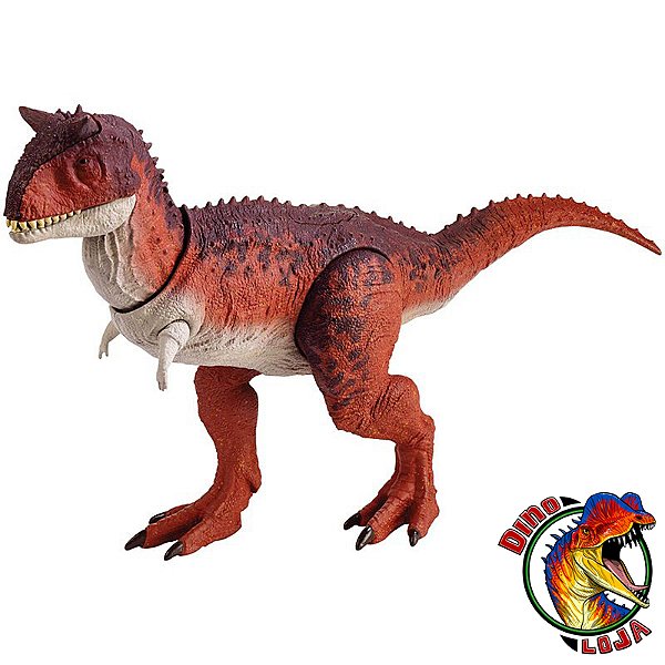CARNOTAURUS ACTION ATTACK MATTEL 2018 JURASSIC WORLD FALLEN KINGDOM CARNOTAURO ARTICULADO  [USADO]