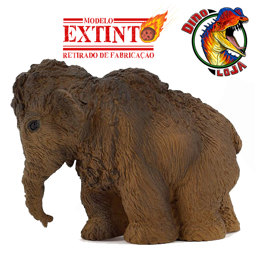 MAMUTE LANUDO BEBÊ PAPO RÉPLICA MAMÍFERO PRÉ-HISTÓRICO MINIATURA ERA DO GELO