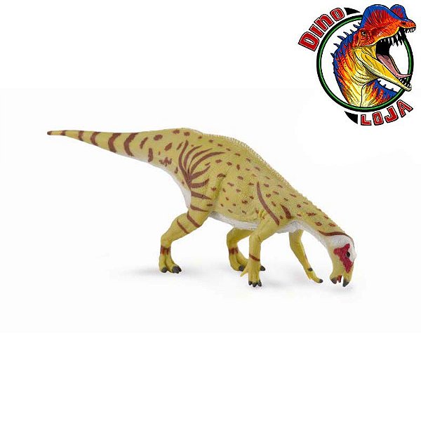 MANTELISAURUS BEBENDO ÁGUA COLLECTA BRINQUEDO DINOSSAURO HERBÍVORO MINIATURA MANTELISSAURO