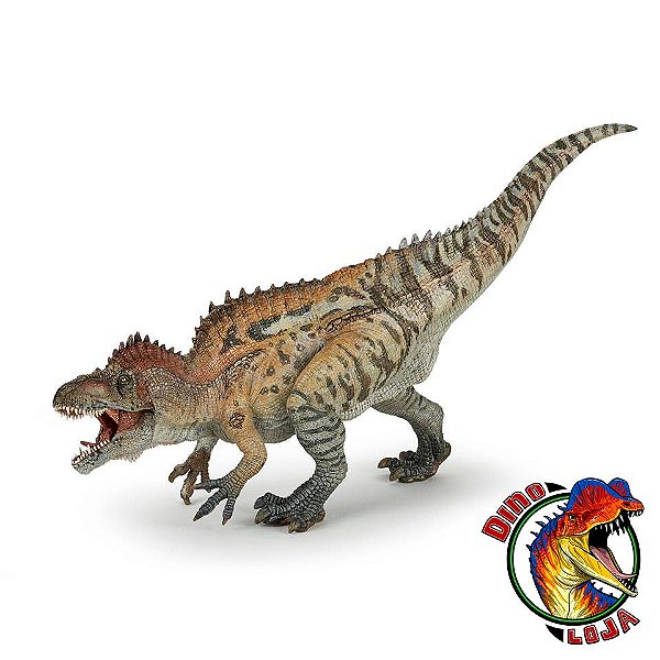 ACROCANTOSSAURO PAPO TIGRADO MINIATURA DE DINOSSAURO BONECO DINOSSAURO COLECIONÁVEL ACROCANTHOSAURUS