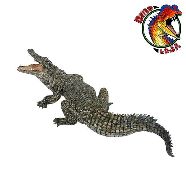 CROCODILO DO NILO PAPO MINIATURA DE CROCODILO RÉPTIL FIGURA DE CROCODYLUS NILOTICUS