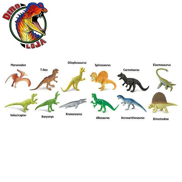 MINIATURAS DE DINOSSAUROS CARNÍVOROS COLEÇÃO TOOB SAFARI LTD  REPLICAS IMPORTADAS COLECIONÁVEIS