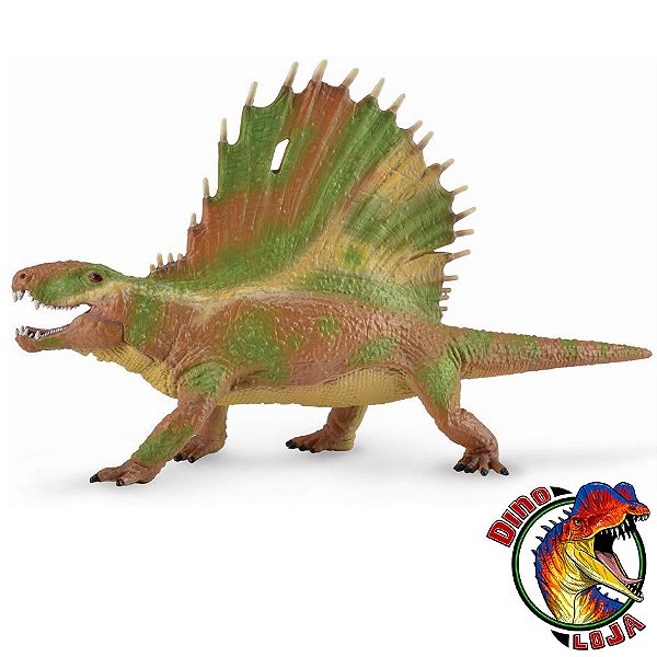 DIMETRODON  DELUXE COLLECTA (ESCALA 1:20) BONECO DE ANIMAL PRÉ HISTÓRICO FIGURA IMPORTA BRINQUEDO COLLECTA