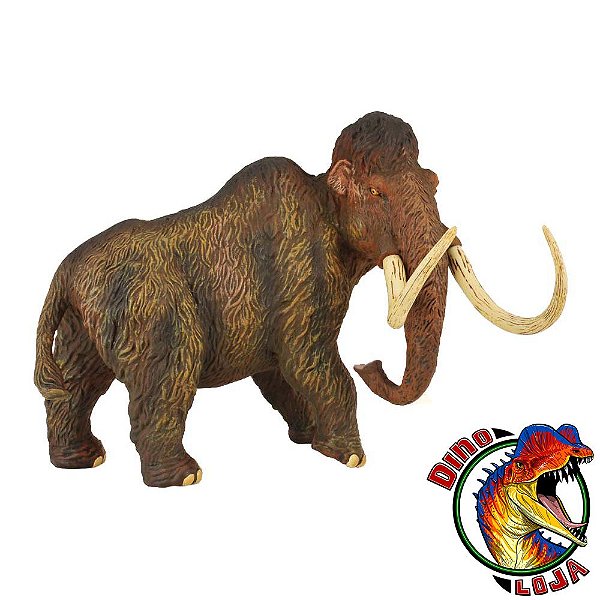 MAMUTE LANUDO COLLECTA COLEÇÃO DELUXE (ESCALA 1:20) BONECO DE ELEFANTE PRÉ HISTÓRICO RÉPLICA DE MAMUTE COLLECTA