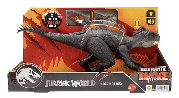 SCORPIOS REX ULTIMATE DAMAGE MATTEL JURASSIC WORLD