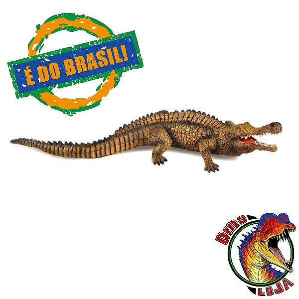 SARCOSUCHUS COLLECTA MINIATURA DE CROCODILO PRÉ-HISTÓRICO DA ERA DOS DINOSSAUROS