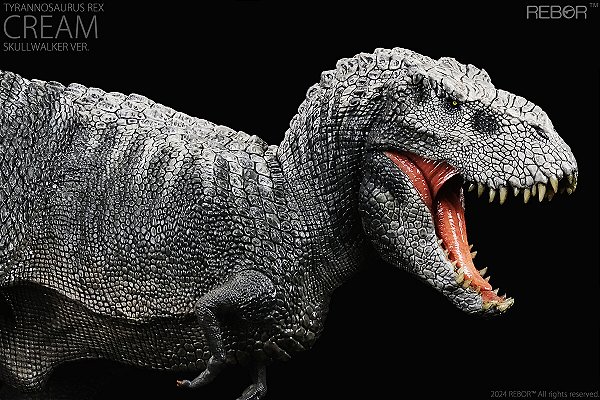 TIRANOSSAURO REX CREAM PRETO SKULLCRAWLER REBOR MODELO DE DINOSSAURO RÉPLICA DE VASTATOSSAURO