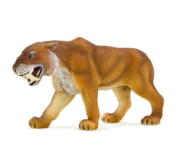 SMILODON MOJO FUN 2011 ANIMAL PRÉ HISTÓRICO ERA DO GELO MINIATURA IMPORTADA