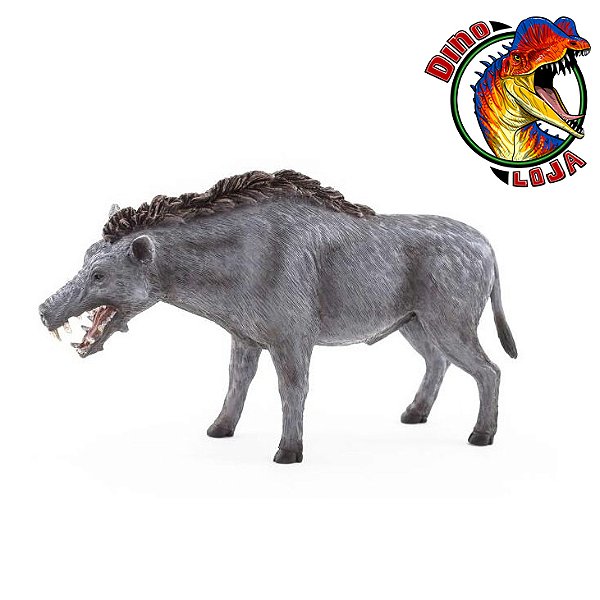 DAEODON MOJO FUN 2013 FIGURA DE PORCO PRÉ HISTÓRICO BRINQUEDO DE ANIMAL ENTELODONTE