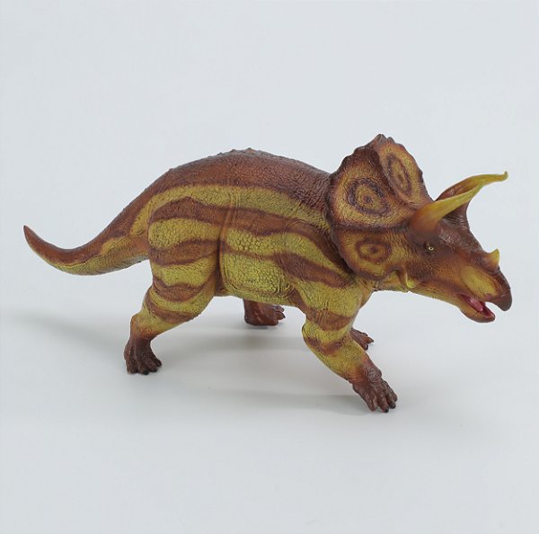 TRICERATOPS RECUR 2024 RÉPLICA BRINQUEDO DE DINOSSAURO MINIATURA SÓLIDA TRICERÁTOPE