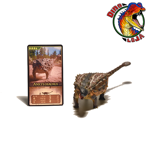 ANKYLOSAURUS EOFAUNA FIGURA DE DINOSSAURO COURAÇADO MINIATURA CIENTÍFICA ANQUILOSSAURO