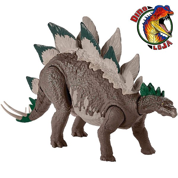 STEGOSAURUS MATTEL DINO RIVALS JURASSIC WORLD DINOSSAUROS DE BATALHA ESTEGOSSAURO [USADO]