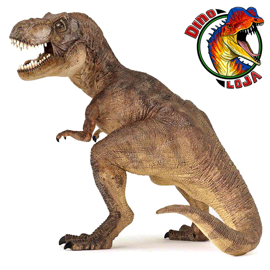TYRANNOSAURUS REX PAPO MARROM MINIATURA BRINQUEDO DE DINOSSAURO IMPORTADO TIRANOSSAURO PAPO