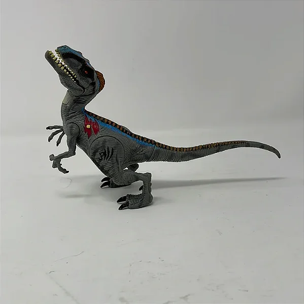 VELOCIRAPTOR CINZA E AZUL JURASSIC PARK 3 2001 HASBRO JURASSIC PARK