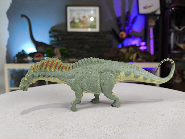 AMARGASAURUS BATTAT MUSEU DE CIÊNCIA DE BOSTON RARO MINIATURA DE DINOSSAURO HERBÍVORO AMARGASSAURO RARIDADE [USADO]
