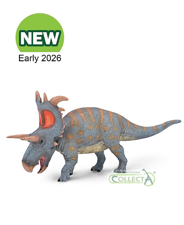 LOKICERATOPS DELUXE COLLECTA 2026 MINIATURA ESCALA 1:40 DINO CHIFRUDO HERBÍVORO
