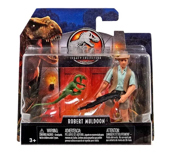 ROBERT MULDOON JURASSIC PARK LEGACY COLLECTION BONECO COM COMPSOGNATHUS MATTEL