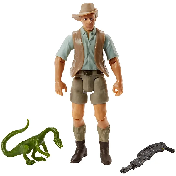 ROBERT MULDOON JURASSIC PARK LEGACY COLLECTION BONECO COM COMPSOGNATHUS MATTEL