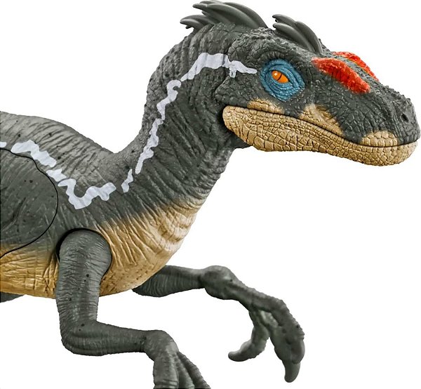 VELOCIRAPTOR MATTEL EPIC ATTACK ATAQUE COM GARRAS COM SOM E LUZ JURASSIC PARK 3