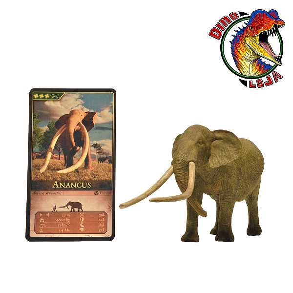 ANANCUS EOFAUNA FIGURA MAMÍFERO ERA DO GELO MINIATURA DE ELEFANTE EXTINTO PRÉ-HISTÓRICO [PRÉ-VENDA]