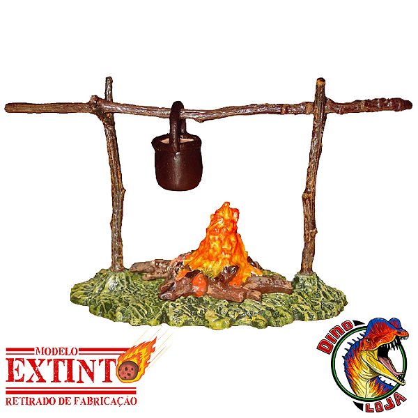 ACAMPAMENTO PRÉ-HISTÓRICO PAPO 2004 BRINQUEDO PARA DIORAMA DE HOMEM DA CAVERNA