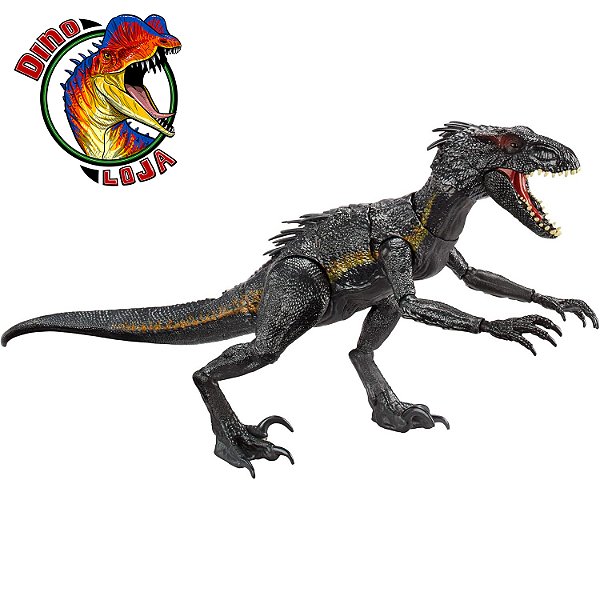 INDORAPTOR MATTEL ELETRÔNICO GRAB N' GROWL JURASSIC WORLD FALLEN KINGDOM DINOSSAURO HÍBRIDO DE BRINQUEDO