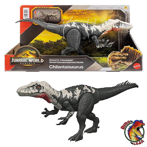 CHILANTAISAURUS MATTEL GIGANTIC THRASHERS JURASSIC WORLD REBIRTH CHILANTAISSAURO