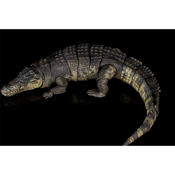 CROCODILO MARINHO NANMU STUDIO "LORD OF BLOOD" COR VERDE FIGURA ARTICULADA DE RÉPTIL REALISTA