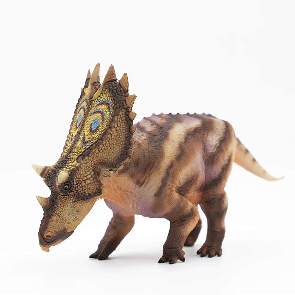 UTAHCERATOPS HAOLONGGOOD MARROM MINIATURA DINOSSAURO CHIFRUDO CERATOPSIANO