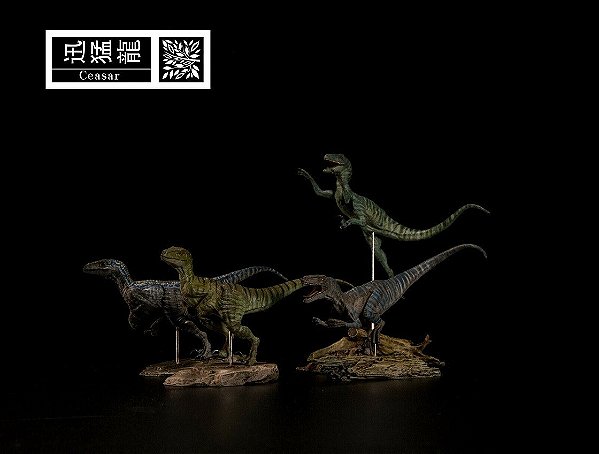 VELOCIRAPTOR SQUAD NANMU "CEASAR" 2020 CONJUNTO DINOSSAUROS CARNÍVOROS RAPTORES JURASSIC WORLD