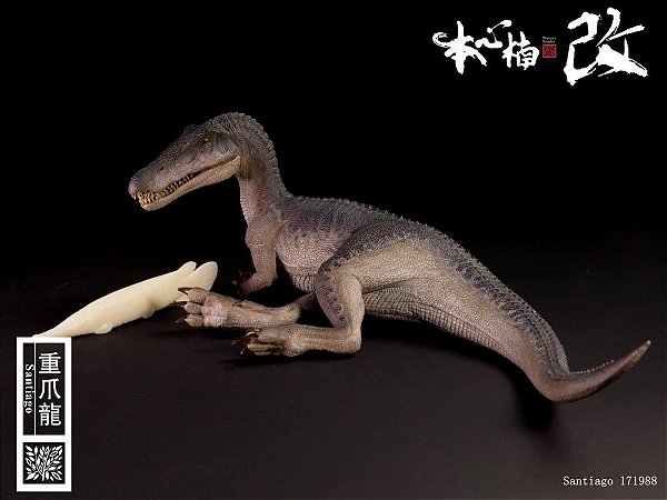 BARYONYX NANMU 2021 AZUL "SANTIAGO" DESCANSANDO JURASSIC WORLD REINO AMEAÇADO BARIONIX