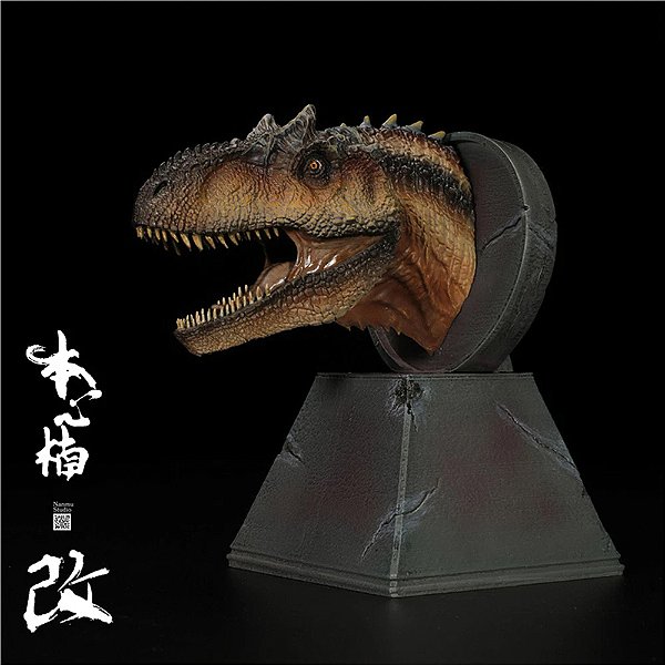 BUSTO DE ALLOSAURUS NANMU 2020 ESTATUETA EM RESINA ALOSSAURO