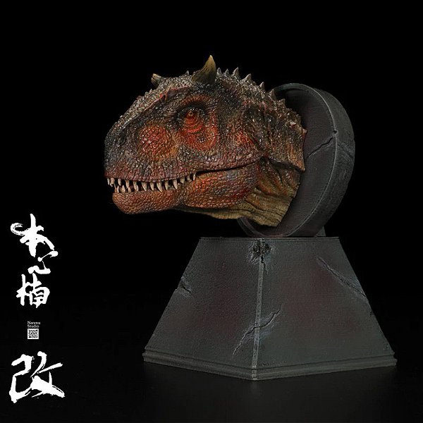 BUSTO DE CARNOTAURUS NANMU 2020 ESTATUETA EM RESINA CARNOTAURO