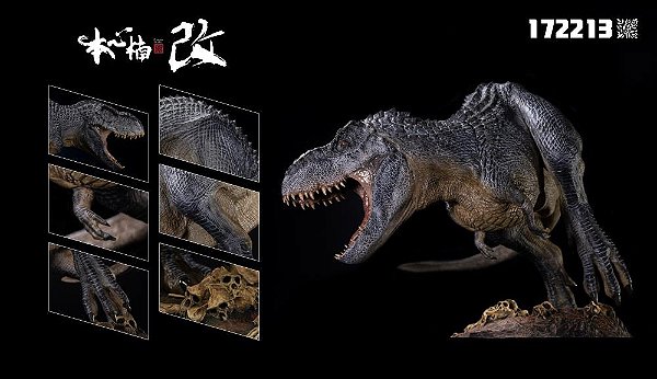 VASTATOSAURUS REX NANMU 2023 "SHADOW MONARCH" CINZA ESTATUETA DE RESINA DINOSSAURO KING KONG