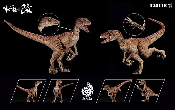 VELOCIRAPTOR NANMU 2024 "TIGER BLADE" SMART SERIES MINIATURA DINOSSAURO CARNÍVORO RAPTOR