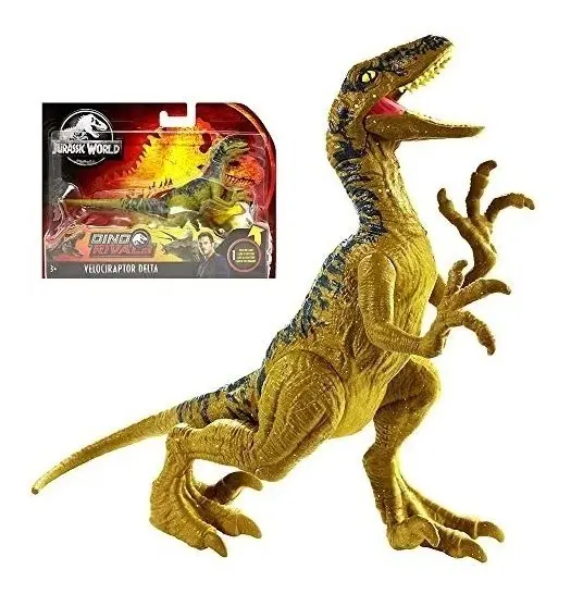 VELOCIRAPTOR MATTEL "DELTA" ATTACK PACK DINO RIVALS RAPTOR ARTICULADO [USADO]