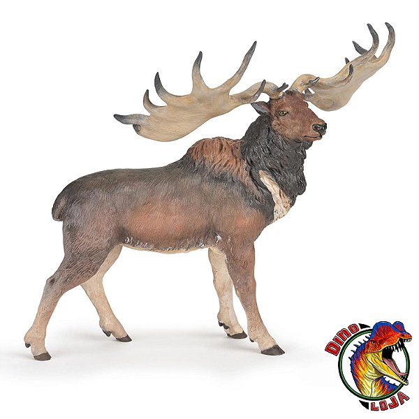 MEGALOCEROS PAPO 2020 BRINQUEDO DE CERVO GIGANTE MINIATURA DE CERVO DA ERA DO GELO