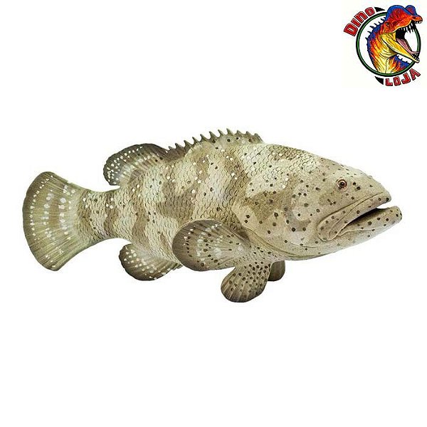 PEIXE MERO SAFARI LTD INCREDIBLE CREATURES MINIATURA DE ANIMAL MARINHO