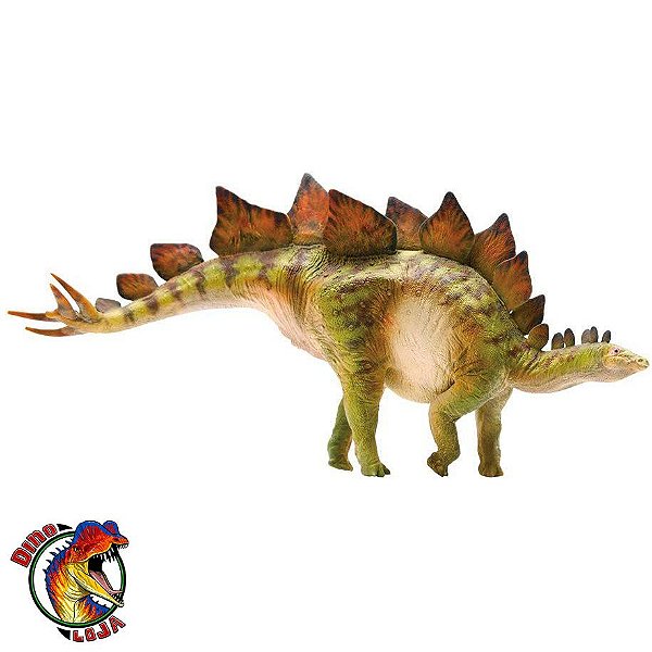 STEGOSAURUS PNSO BIBER RÉPLICA DE DINOSSAURO HERBÍVORO COURAÇADO MINIATURA DE VINIL