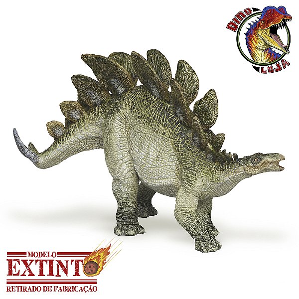 STEGOSAURUS PAPO 2006 MINIATURA BRINQUEDO DE DINOSSAURO FIGURA COLECIONÁVEL ESTEGOSSAURO [USADO]