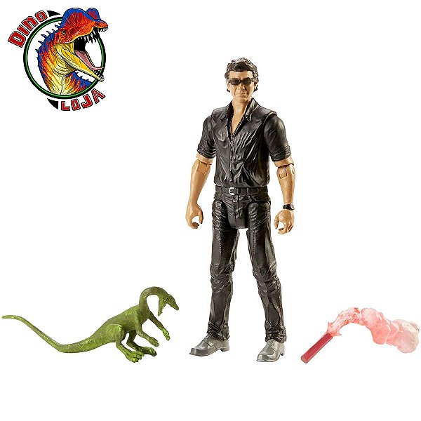 DR. MALCOLM JURASSIC PARK LEGACY COLLECTION BONECO IAN MALCOLM COM COMPSOGNATHUS MATTEL