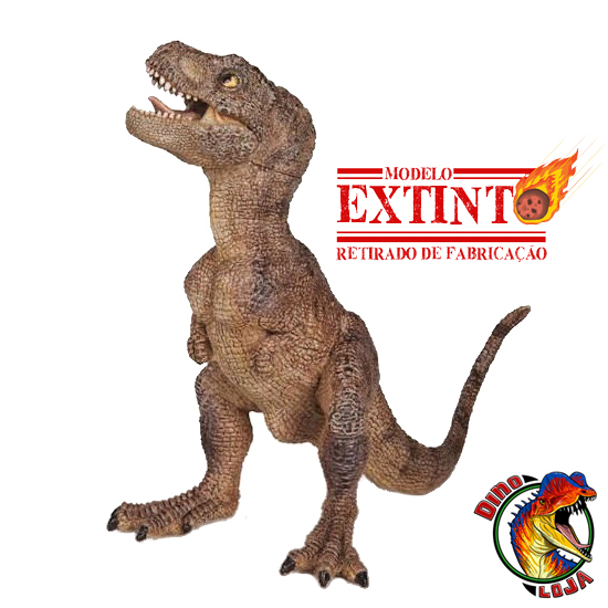 TIRANOSSAURO REX FILHOTE MARROM PAPO RARIDADE MINIATURA BRINQUEDO DINOSSAURO BEBÊ