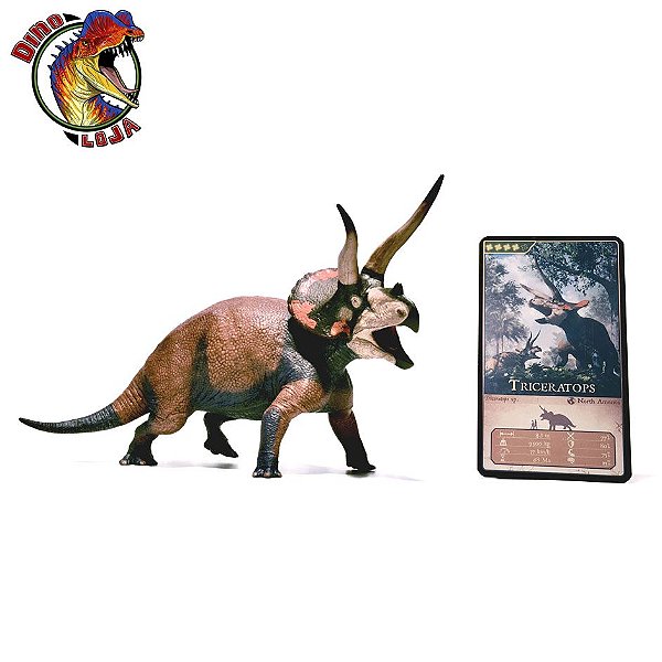 TRICERATOPS EOFAUNA "DOMINANTE" FIGURA DINOSSAURO COM CHIFRES MINIATURA DINOSSAURO EM ESCALA 1:35