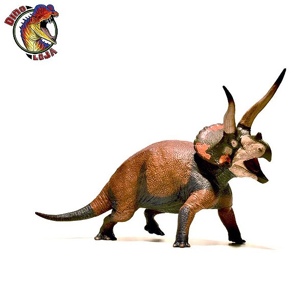 TRICERATOPS EOFAUNA "DOMINANTE" RÉPLICA DINOSSAURO COM CHIFRES MINIATURA DINOSSAURO EM ESCALA 1:35